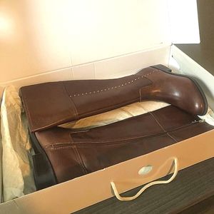 🥾Marc Fisher NWT IN BOX Genuine Leather Galaya Tall Heeled Boots 6